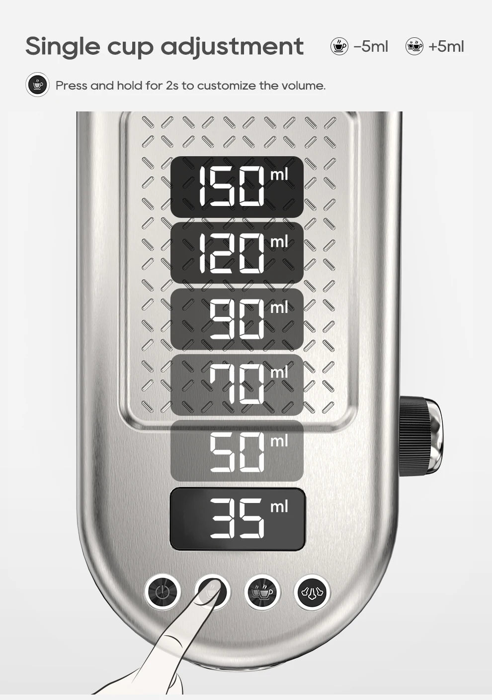 HiBREW Semi Automatic Espresso Coffee Machine