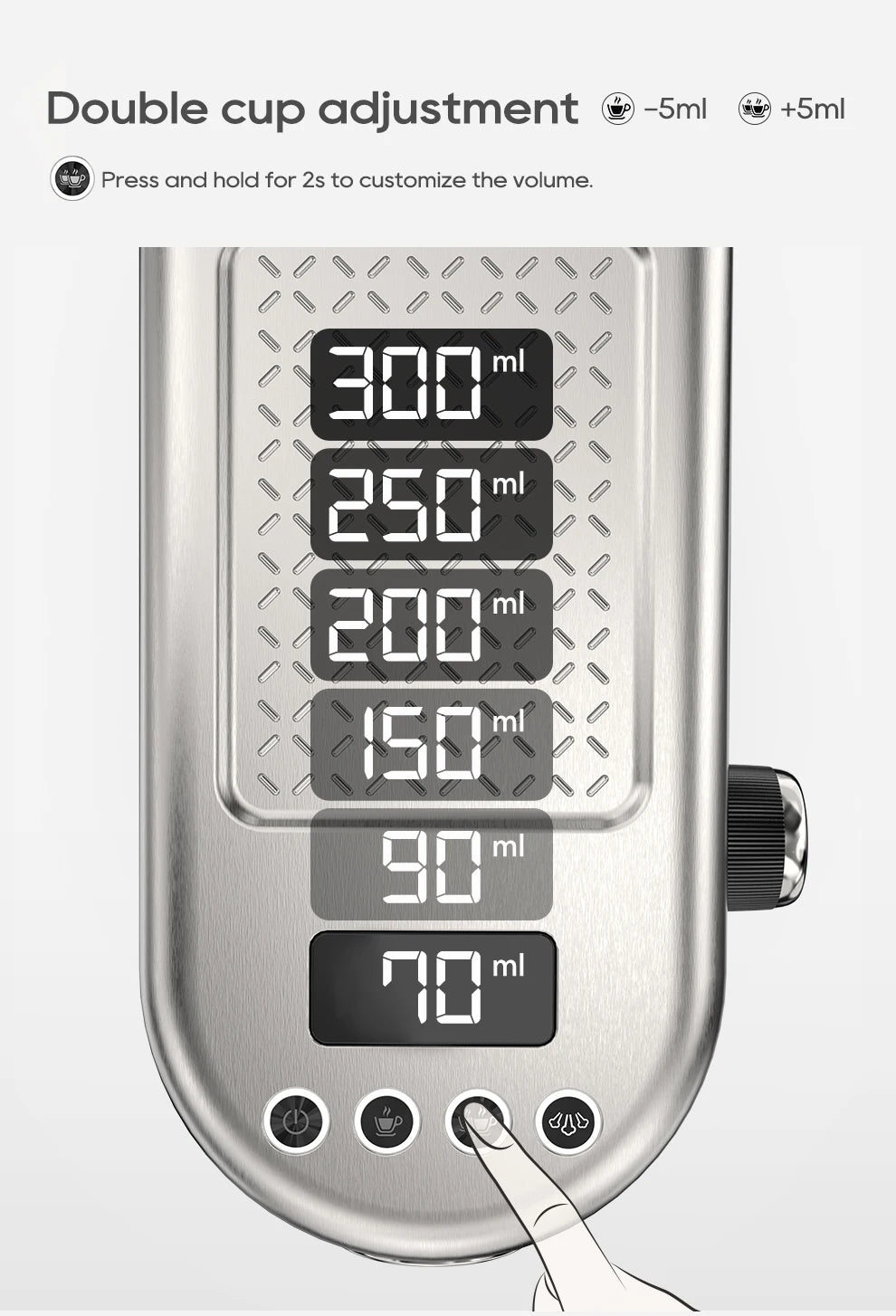 HiBREW Semi Automatic Espresso Coffee Machine