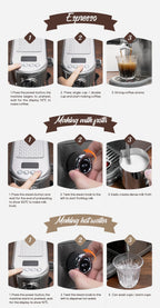 HiBREW Semi Automatic Espresso Coffee Machine