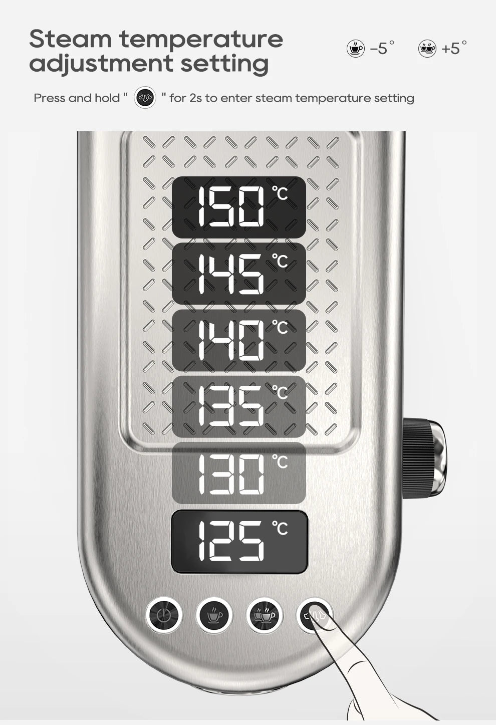 HiBREW Semi Automatic Espresso Coffee Machine
