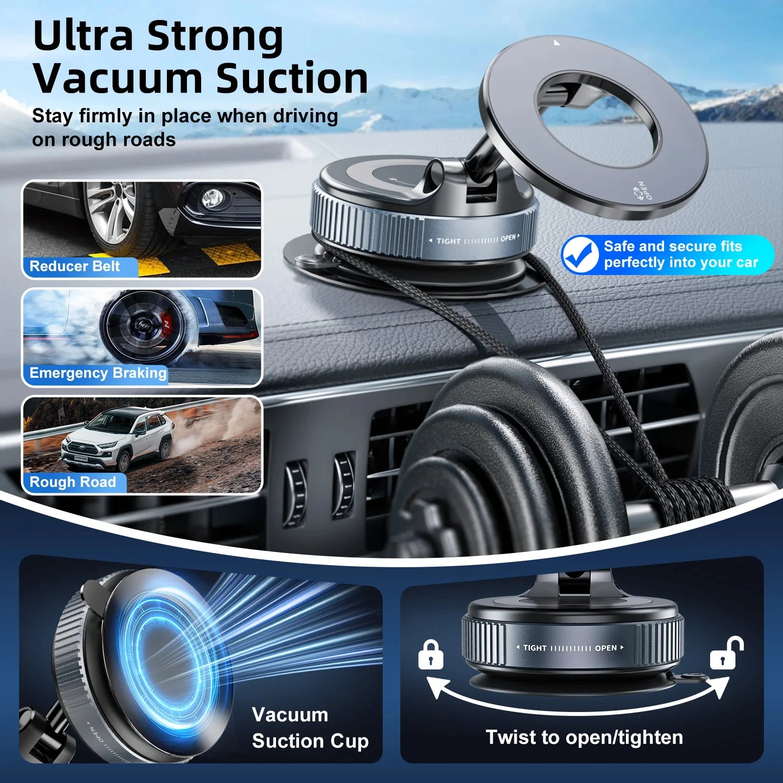 Car Phone Magnetic Holder  Rotate 360°