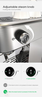 HiBREW Semi Automatic Espresso Coffee Machine