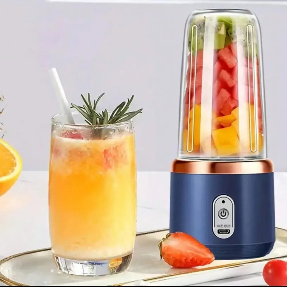 Portable Rechargeable Blender & Juicer Cup 380ml, Personal Smoothie Maker & Ice Crusher for Juice, Travel Portable Blender