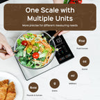 Smart Kitchen Scale Stainless Steel Food Nutritional Calculator 11LB/5kg Weight for Healthy Cooking
