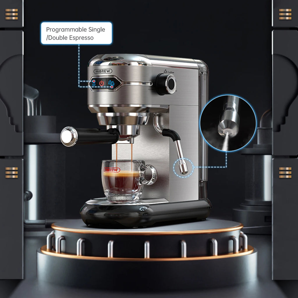 HiBREW Semi Automatic  Espresso Cappuccino Machine