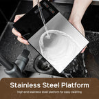 Smart Kitchen Scale Stainless Steel Food Nutritional Calculator 11LB/5kg Weight for Healthy Cooking