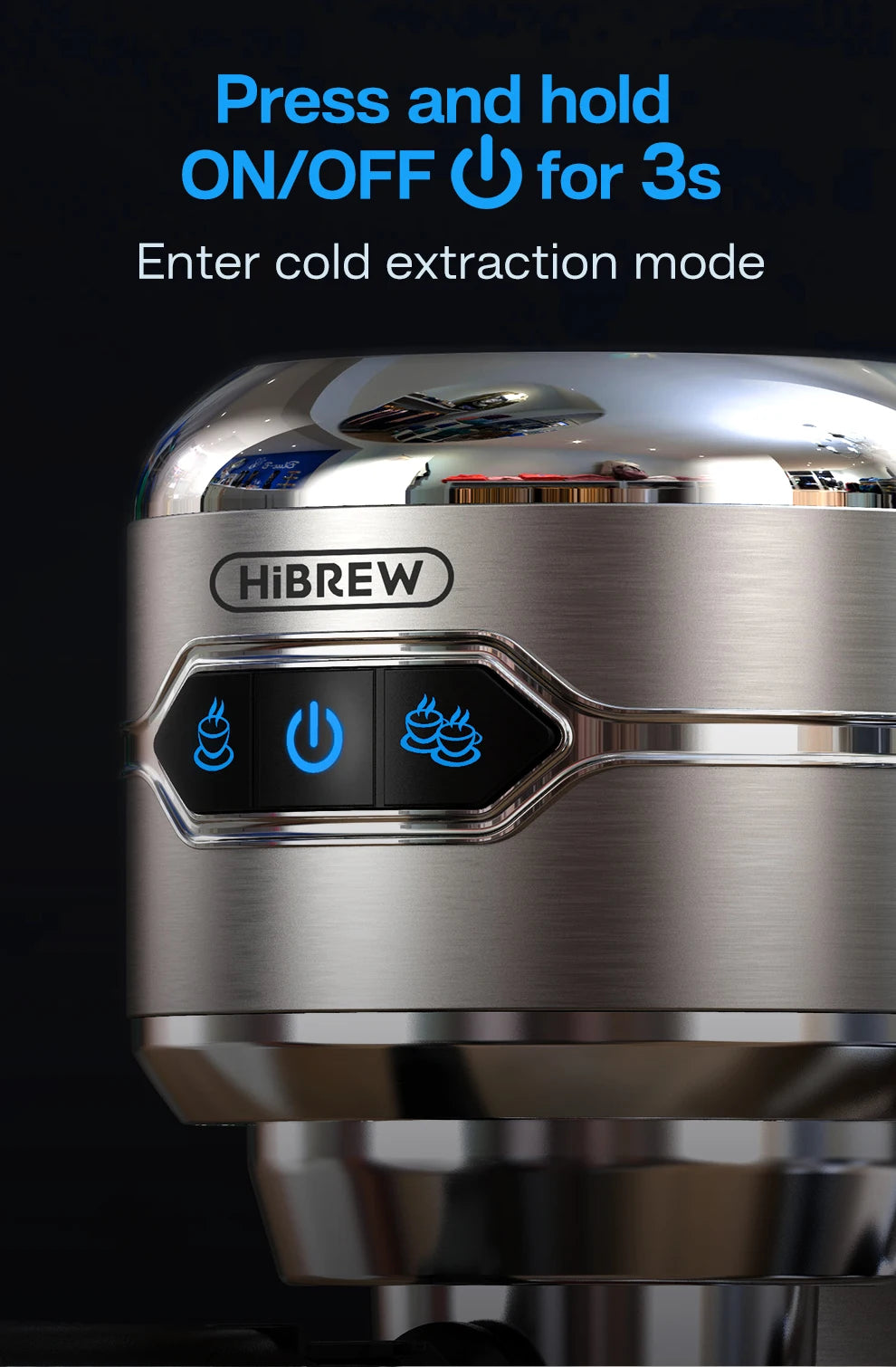 HiBREW Semi Automatic  Espresso Cappuccino Machine