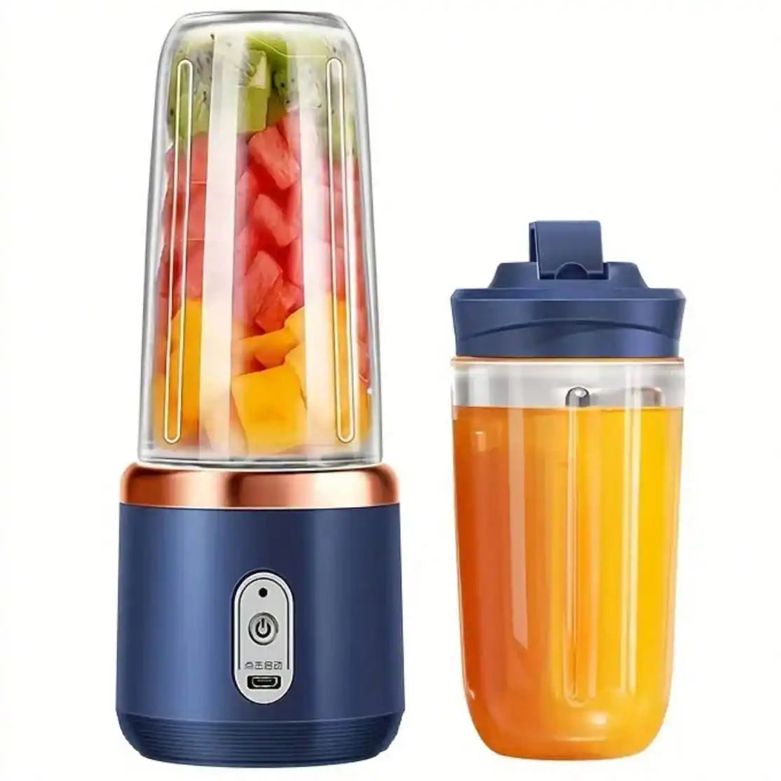 Portable Rechargeable Blender & Juicer Cup 380ml, Personal Smoothie Maker & Ice Crusher for Juice, Travel Portable Blender