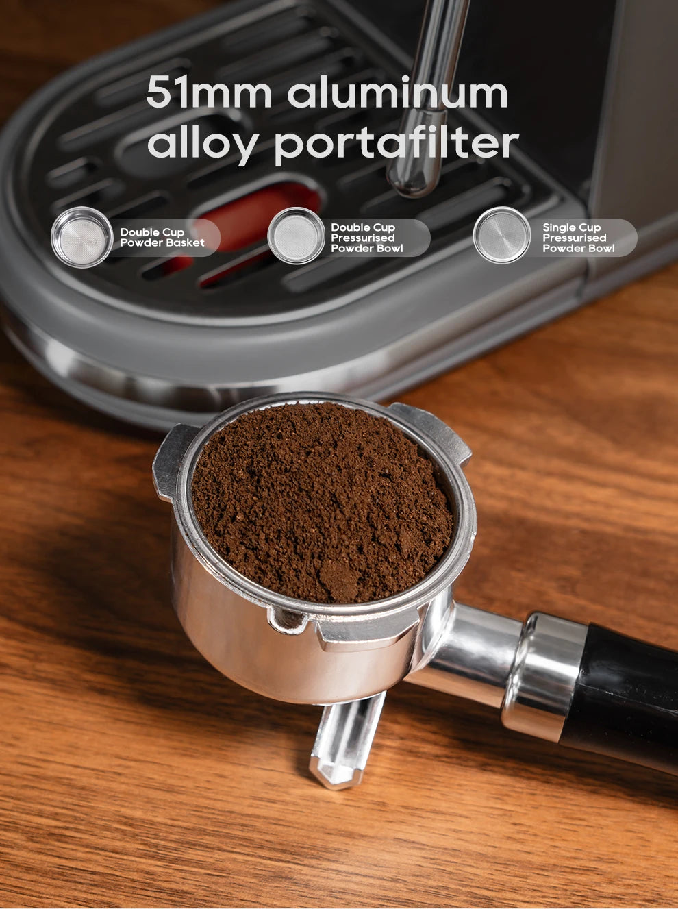 HiBREW Semi Automatic Espresso Coffee Machine