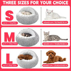 Cozy Cat Bed Shell-Shaped Semi-Enclosed Sleeping Nest, Warm Soft Plush Pet Mattress Pad for Cats, Small Dogs and Kittens