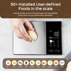 Smart Kitchen Scale Stainless Steel Food Nutritional Calculator 11LB/5kg Weight for Healthy Cooking