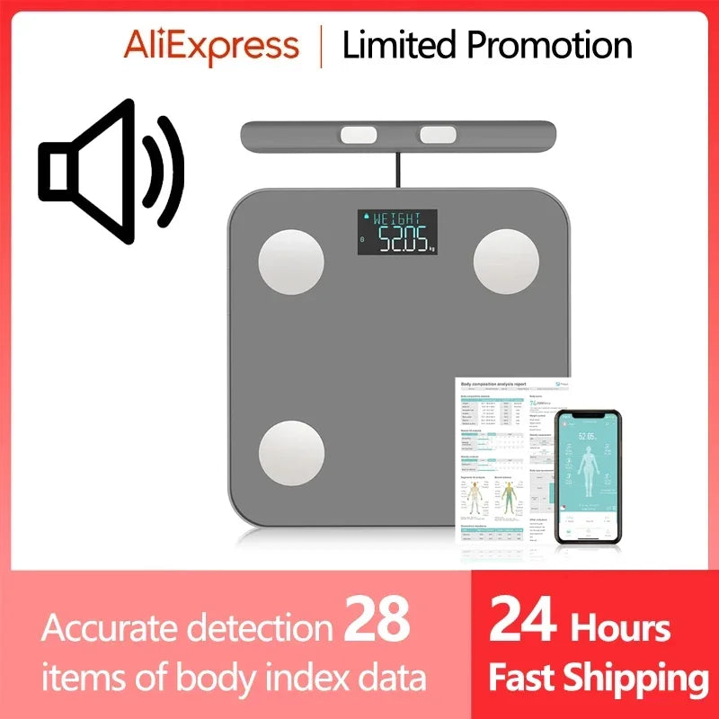 Smart Kitchen Scale Stainless Steel Food Nutritional Calculator 11LB/5kg Weight for Healthy Cooking