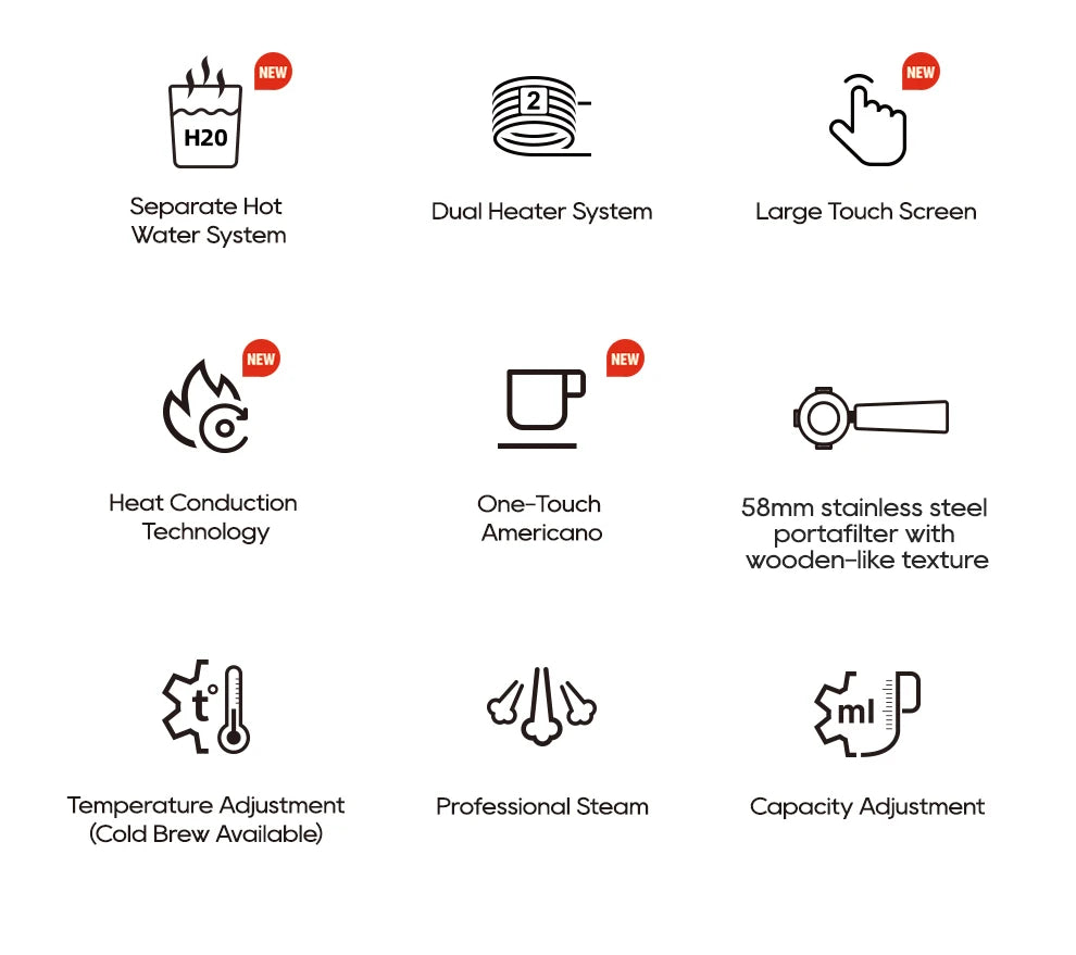 HiBREW Semi-automatic Espresso Coffee Machine