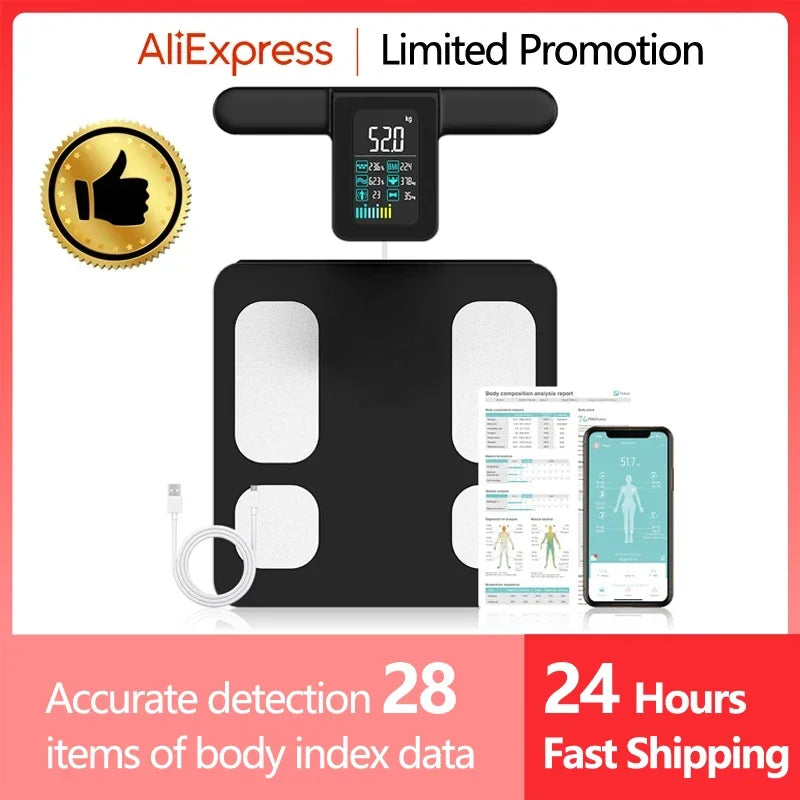 Smart Kitchen Scale Stainless Steel Food Nutritional Calculator 11LB/5kg Weight for Healthy Cooking