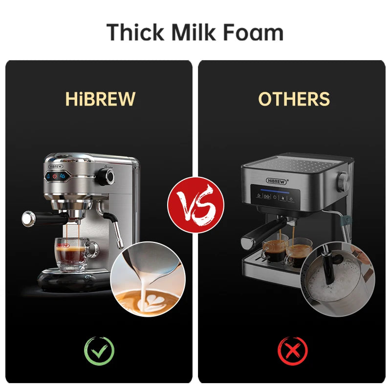 HiBREW Semi Automatic  Espresso Cappuccino Machine
