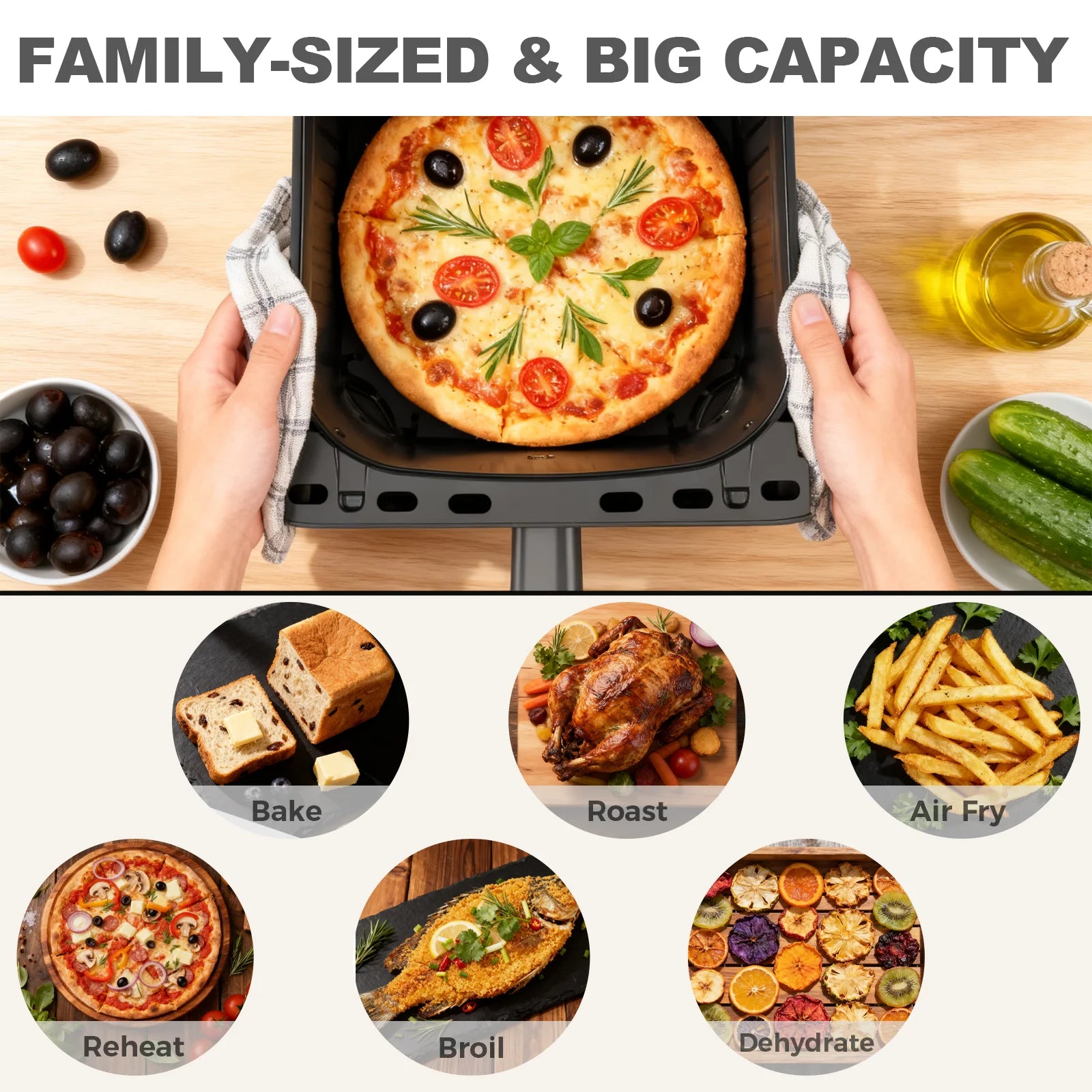 12-In-1 Large Air Fryer for Family