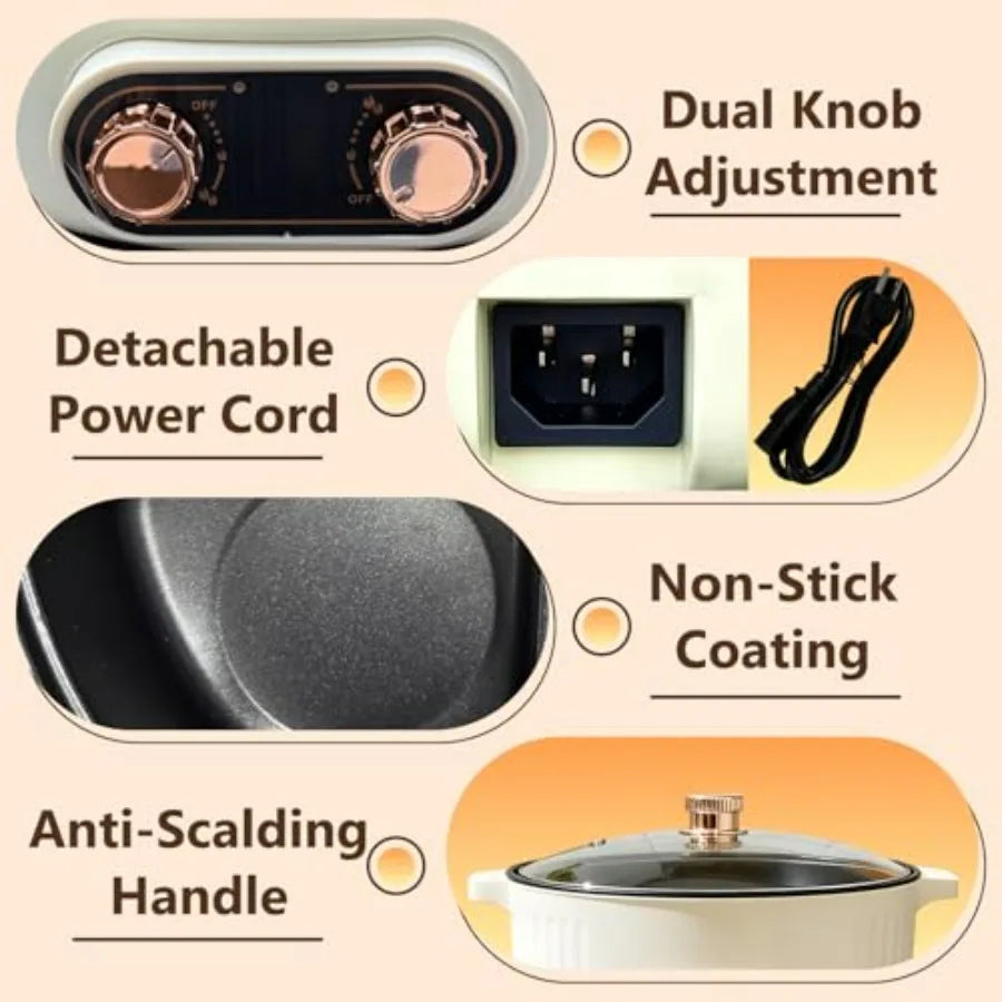 Electric Stew Pot Non-Stick Cooker