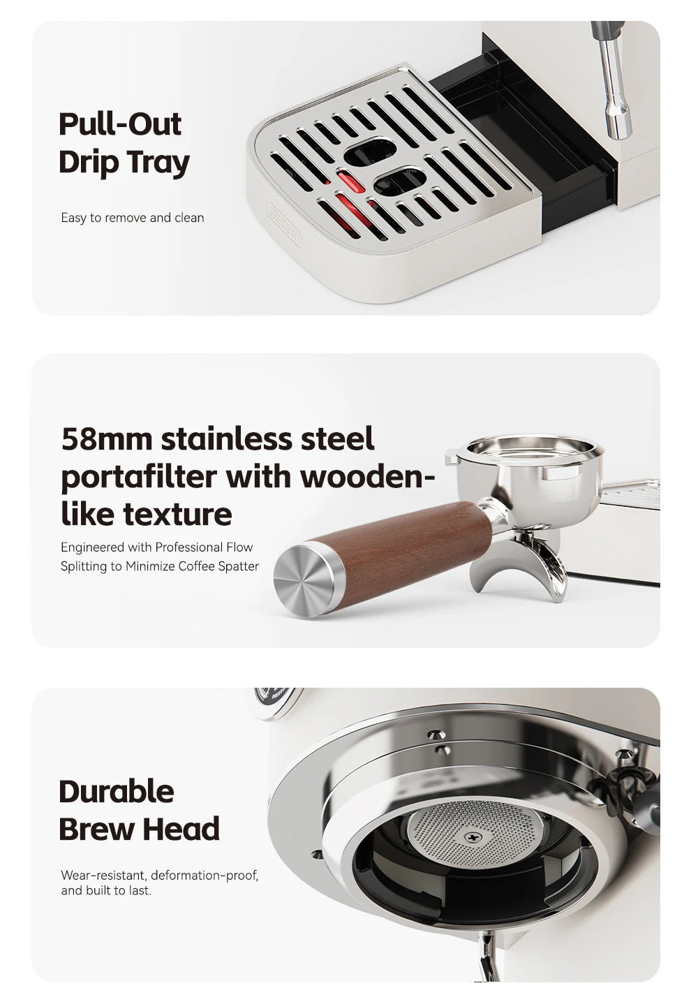 HiBREW Semi-automatic Espresso Coffee Machine